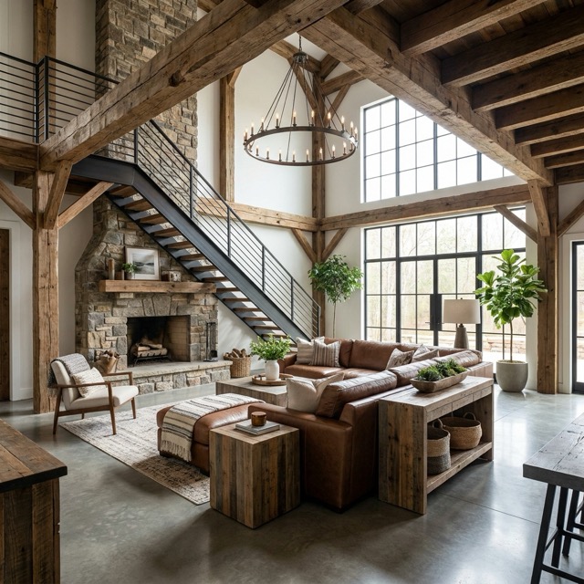 barndominium interior ideas Iowa - modern rustic design inspiration
