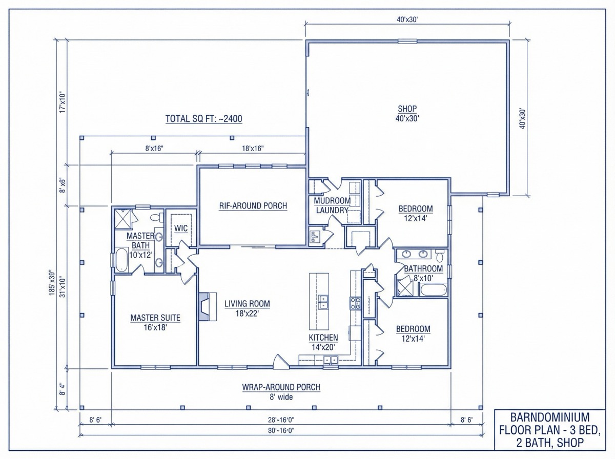 Barndominium Floor Plans